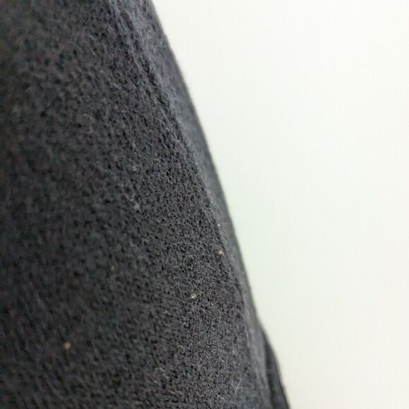 Crochet Sweater S Black Babydoll Y2K Hippie Whimsigoth Boho Goth Cutout Top 90s - Picture 7 of 12